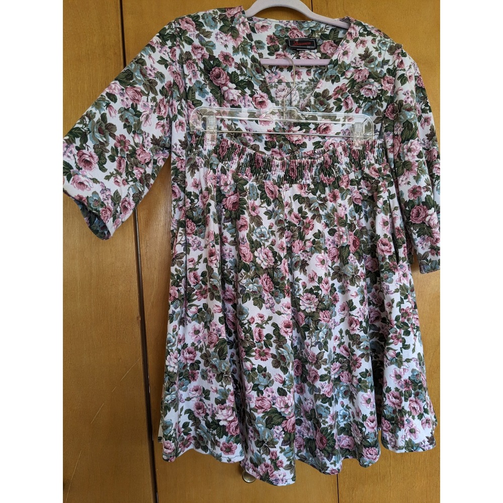 Vintage 80s/90s Damon Dress Floral 2-Piece Skirt Set Petite Cottagecore Size 18